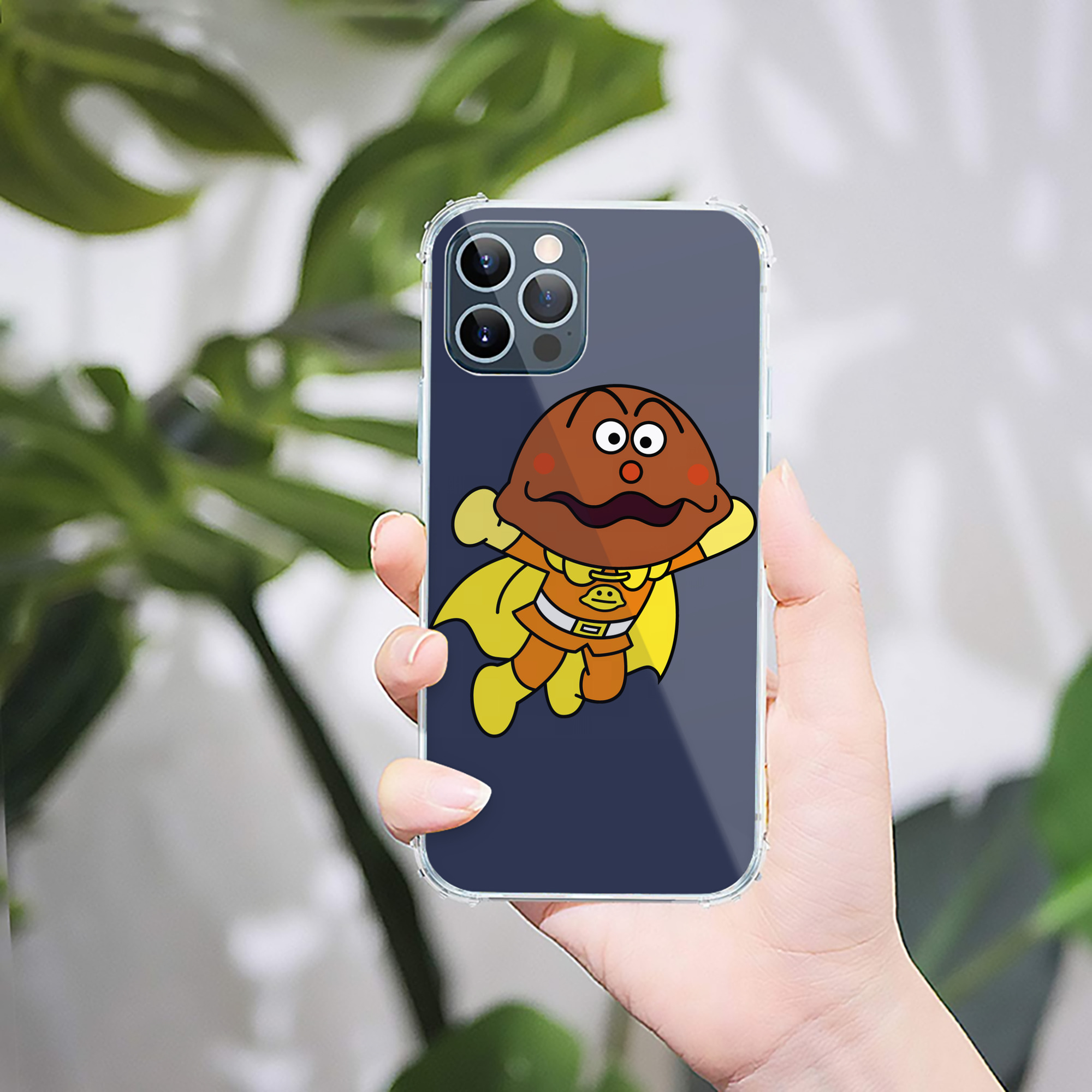 （画像用） アンパンマン Anpanman 【iPhone 12シリーズ対応】透明スマホケース（クリアソフトケース）